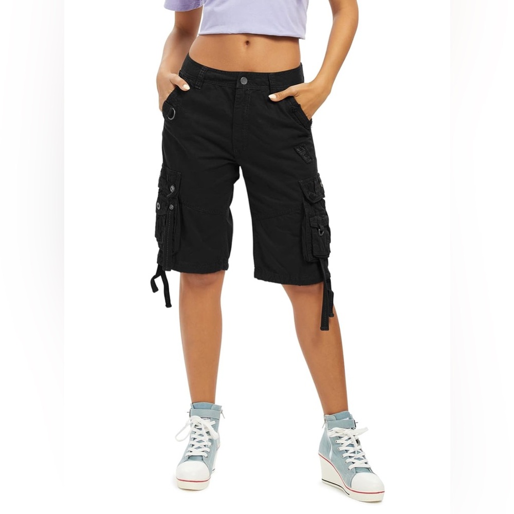 ◾️Y2K DKR & Company Cargo Capri Pants